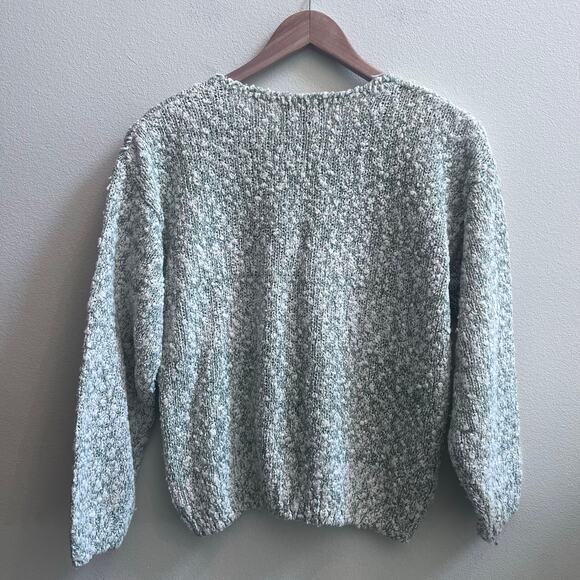 Penbrooke Lane Sweater Womens S Crewneck Grandma Floral Applique Beads Vtg 80s - Picture 6 of 6